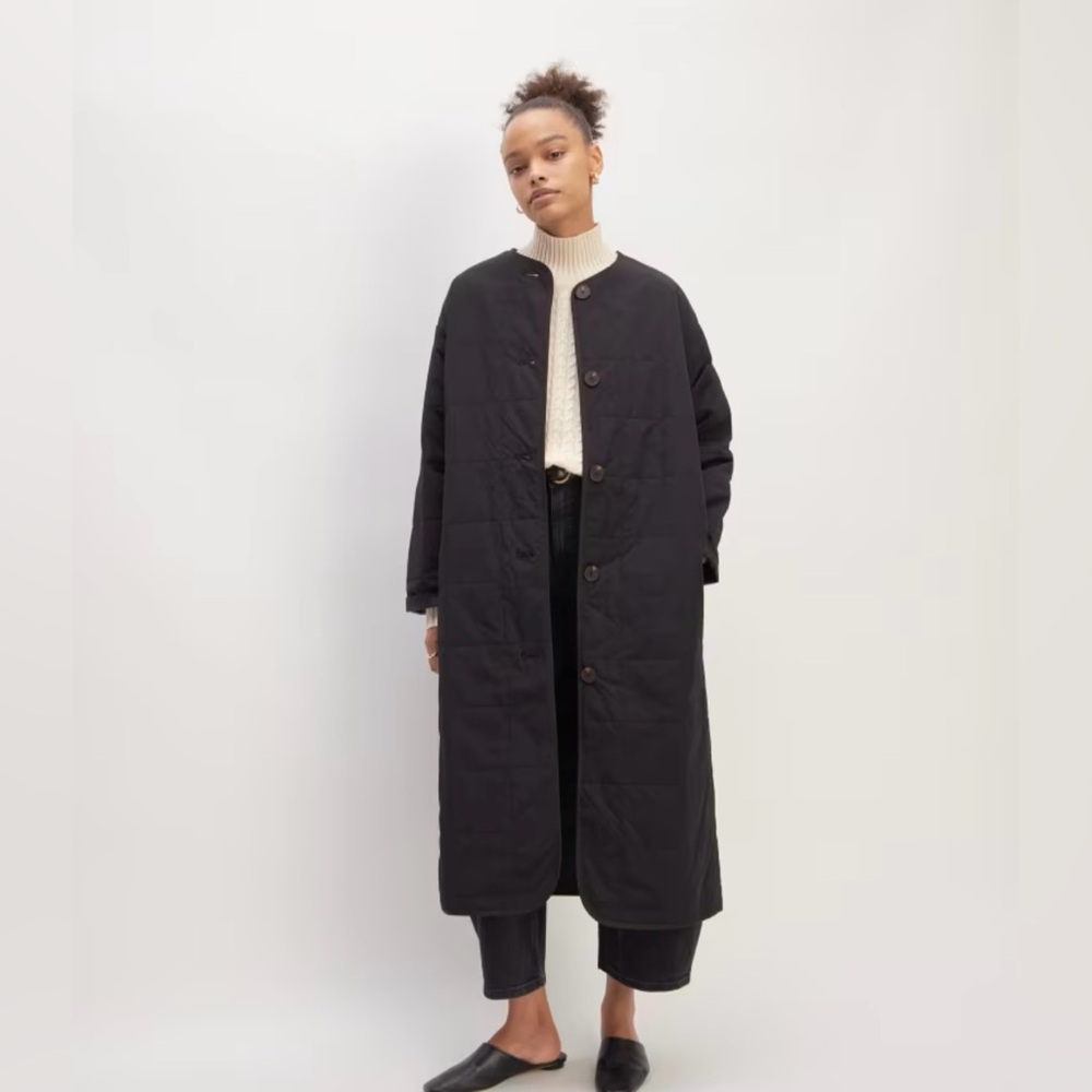 Everlane NWT ReNew Quilted Long Liner Jacket